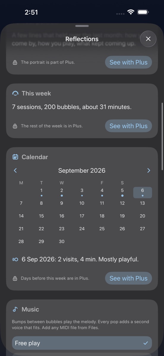 Weekly card and calendar